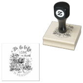 Fa La La La Leave Me Alone I'm Reading  ラバースタンプ (押印)