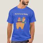 Fa la la la llamaホリデー/クリスマスTシャツ Tシャツ (正面)