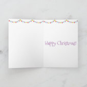 Fa-la-la-la-llama cute Christmas card カード (内部)