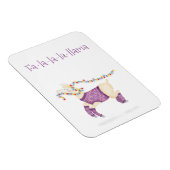 Fa-la-la-la-llama cute Christmas magnet マグネット (右側)