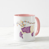 Fa-la-la-la-llama cute Christmas mug マグカップ (正面右)
