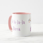 Fa-la-la-la-llama cute Christmas mug マグカップ (正面左)
