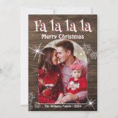 fa la la la, merry christmas arch photo rusit シーズンカード (正面)