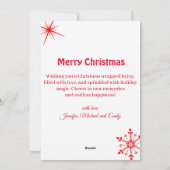 fa la la la, merry christmas arch photo rusit シーズンカード (裏面)