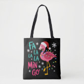 Fa La La La Mingo Christmas Flamingo Pink Lover トートバッグ (正面)