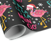 Fa La La La Mingo Christmas Flamingo Pink Lover ラッピングペーパー (ロールコーナー)