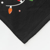 Fa La La La Mingo Flamingo Christmas Lover  フリースブランケット (角)