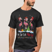 Fa La La La Mingo Flamingo Christmas Lover  Tシャツ (正面)
