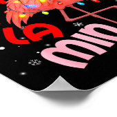 Fa La La La Mingo Flamingo Christmas Men Women Kid ポスター (角)