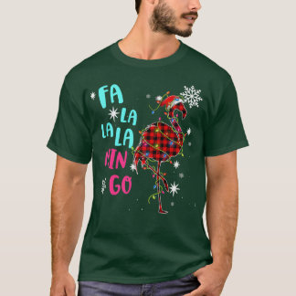 Fa La La La mingo Flamingo For Christmas Xmas Paja Tシャツ