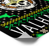 Fa-la-la-la Valhalla-la Viking God Ugly Christmas  ポスター (角)
