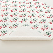 FA LA LA LA VIBES PATTERN シェルパブランケット (3/4)