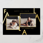 Fa La La Lettersミニマはっきりしたリスト2モダン枚 箔シーズンカード (正面)