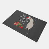 Fa La La Llamaシャツ – ラマ・クリスマス ドアマット (アングル)