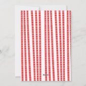 Fa la la Llama冬のクリスマスフォトカードパーティー シーズンカード (裏面)