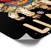 Fa La La Llama Christmas Shirt Christmas Lllama ポスター (角)