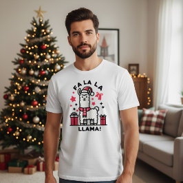 Fa La La Llama Christmas Tシャツ