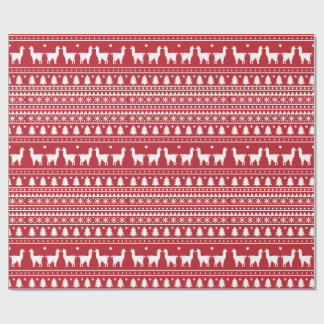 Fa-La-La Llama Christmas Wrapping Paper ラッピングペーパー
