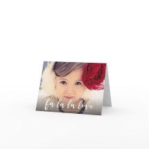 Fa La La Loveクリスマスフォトグリーティング