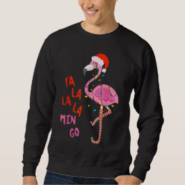 Fa La La Mingo Flamingo for Christmas スウェットシャツ