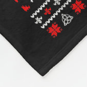 Fa La La Valhalla Viking Ship Christmas Xmas Ugly  フリースブランケット (角)