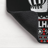 Fa La La Valhalla Viking Ship Christmas Xmas Ugly  マウスパッド (コーナー)
