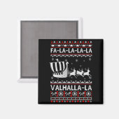 Fa La La Valhalla Viking Ship Christmas Xmas Ugly  マグネット (正面/裏面)