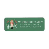 Fa La La Whimsical Nutcracker Ballet Christmas ラベル (正面)