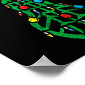 Fa La Lacrosse Funny Christmas Lax Player Goalie T ポスター (角)