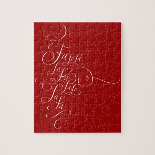 Fa la lala – クリスマスレタリング – デッキザハル ジグソーパズル (縦)