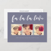 Fa La Love Christmas 3フォトグリーティングポストカード シーズンポストカード (正面/裏面)