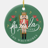 Fa La Nutcracker Christmas アーガイル Diamond写真 セラミックオーナメント (裏面)