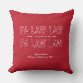 Fa Law Law 面白い弁護士ジョーク クリスマス クッション (正面)