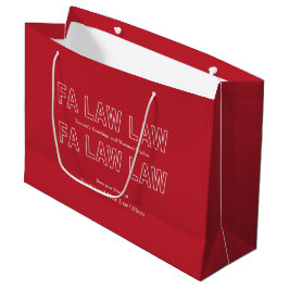Fa Law Law 面白い弁護士ジョーク クリスマス ラージペーパーバッグ