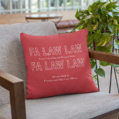 Fa Law Law Funny Lawyer Joke Christmas クッション
