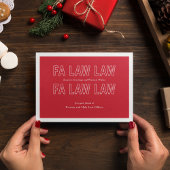 Fa Law Law Funny Lawyer Joke Christmas シーズンカード
