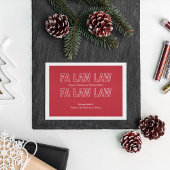 Fa Law Law Funny Lawyer Joke Christmas シーズンカード