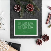 Fa Law Law Funny Lawyer Joke Christmas シーズンカード