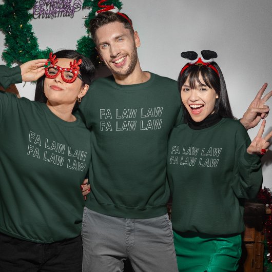 Fa Law Law Funny Lawyer Joke Christmas スウェットシャツ