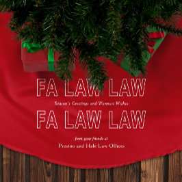 Fa Law Law Funny Lawyer Joke Christmas ブラッシュドポリエステルツリースカート
