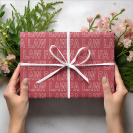 Fa Law Law Funny Lawyer Joke Christmas ラッピングペーパー