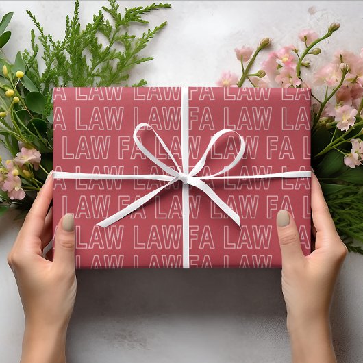 Fa Law Law Funny Lawyer Joke Christmas ラッピングペーパー