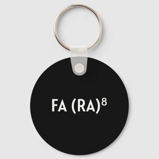 Fa (ra) 8 面白いクリスマスの話 アジア人歌手 ラ・マ キーホルダー (正面)