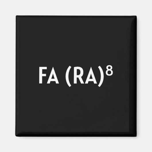 Fa (ra) 8 面白いクリスマスの話 アジア系歌手 ラ・マ マグネット (正面)