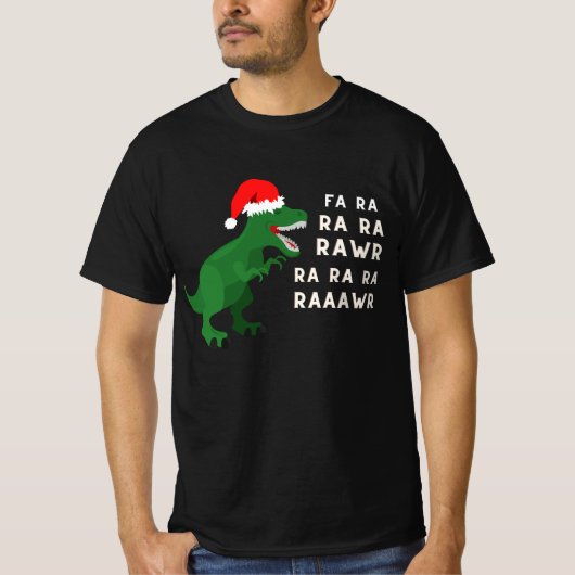 Fa Ra Ra Rawr、Tレックス・クリスマスシャツ Tシャツ (正面)