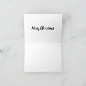 Fa rawr rawr rawr rawr rawrのクリスマスおもしろい カード (内部)