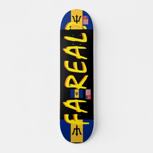 FA REAL JMT BARB 7 3/4" スケートボードデッキ (正面)