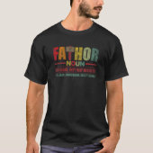 Fa Thor Like Dad Just Way Mightier Hero Fathers Da Tシャツ (正面)