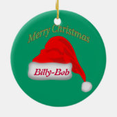 FAAカスタムクリスマス飾り セラミックオーナメント (裏面)