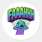 FAAAAHHH ラウンドシール (正面)